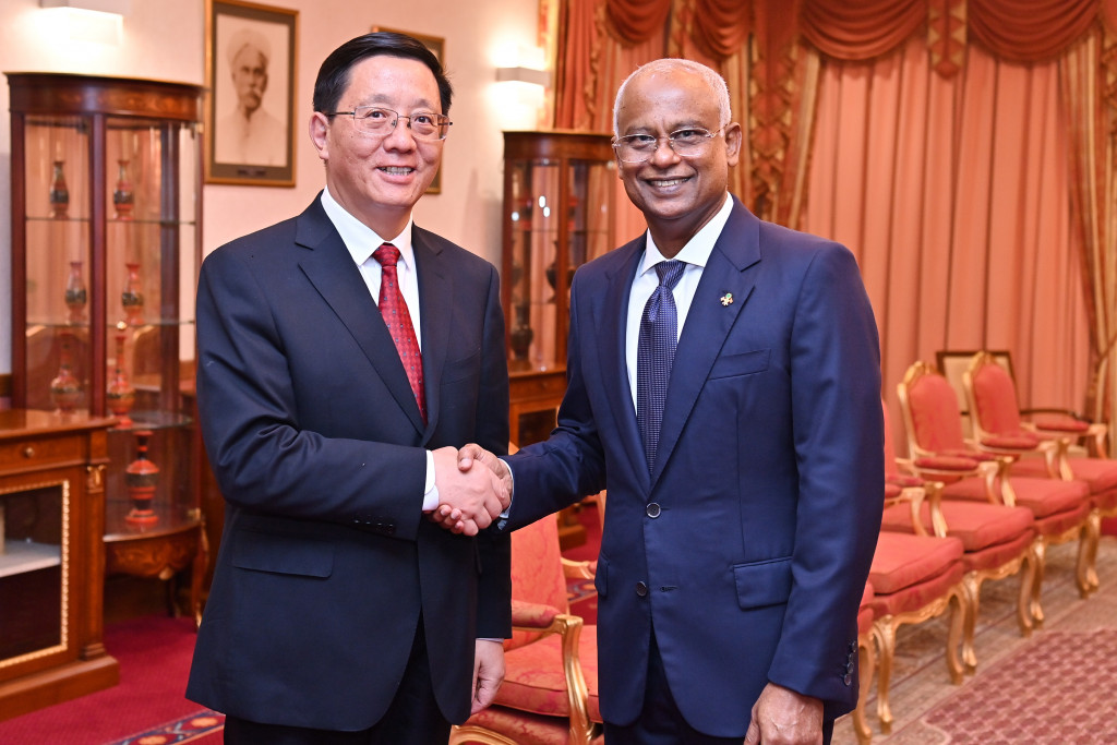 Wang Yubo, the Governor of Yunnan Province of the People's Republic of China, paid a courtesy call on President Ibrahim Mohamed Solih on Sunday.