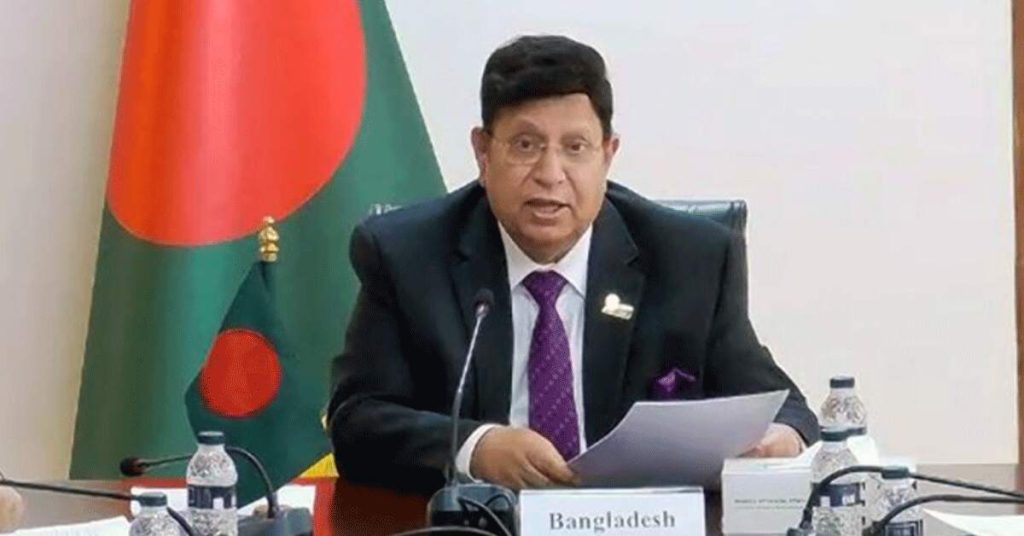 Foreign minister AK Abdul Momen