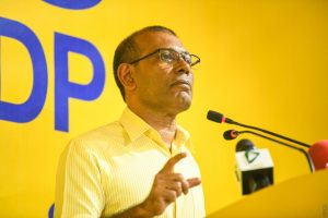 MDP's leader and Parliament Speaker, Mohamed Nasheed.